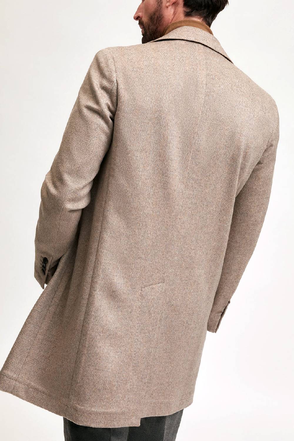Manzoni 24 Cappotto in lana spigata Consegna Veloce