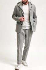 Manzoni 24 Giacca jersey in lana con davantino staccabile Fino Al -60%