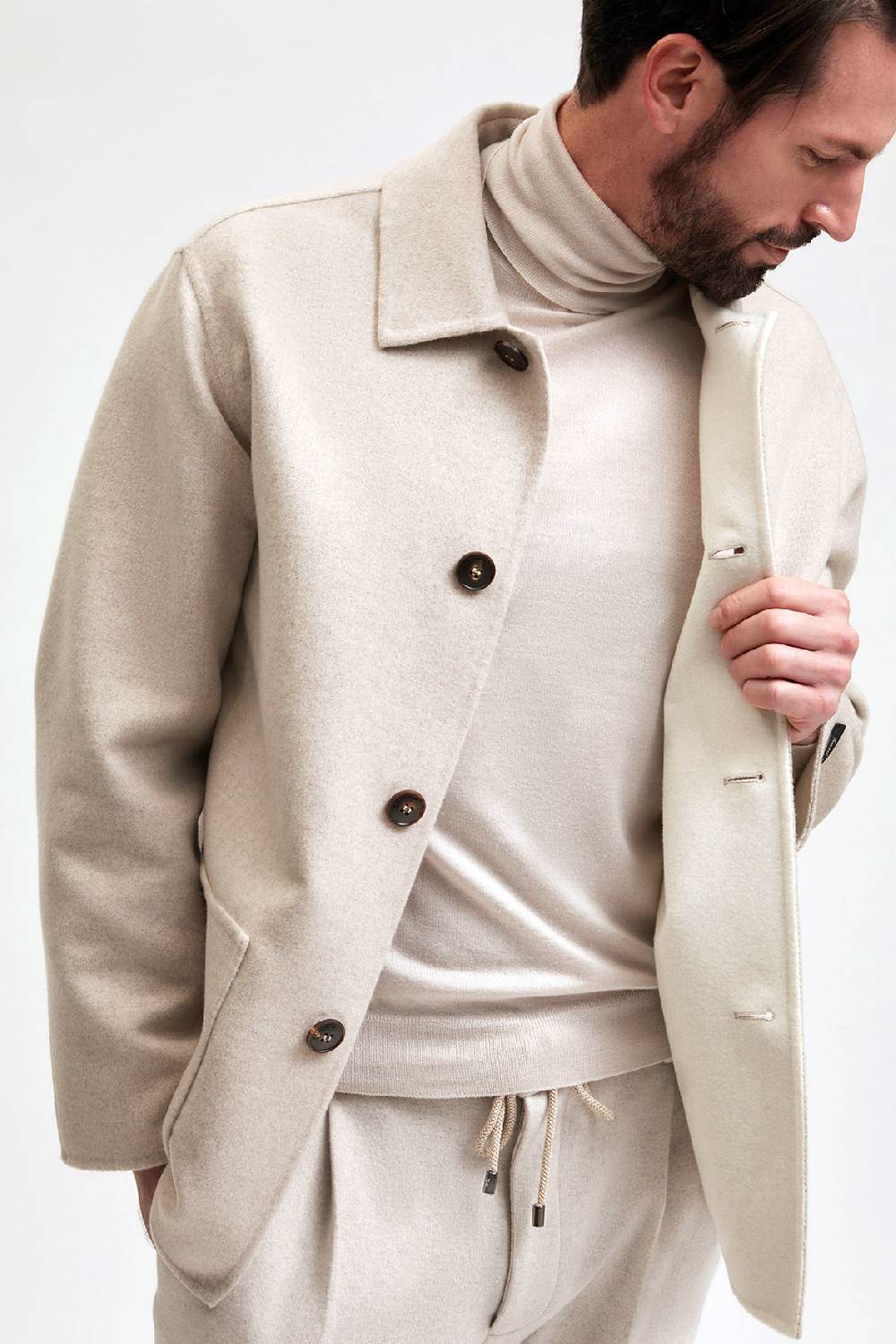 Manzoni 24 Giacca in tessuto cashmere Loro Piana Sottocosto