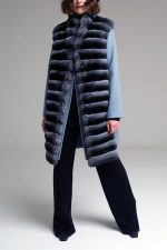 Manzoni 24 Gilet chinchilla con cashmere In Saldo
