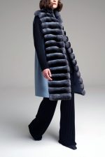 Manzoni 24 Gilet chinchilla con cashmere In Saldo
