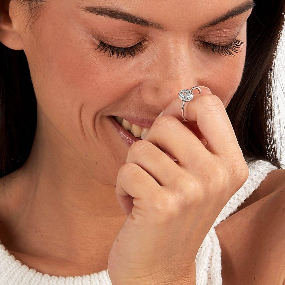 La Petite Story ANELLO BLUESPIRIT ACQUAMARINA - P.206C03000206 Negozi Online