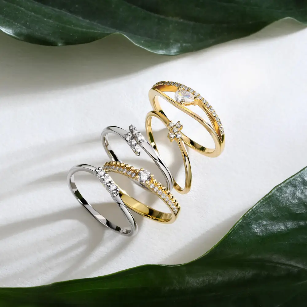 La Petite Story ANELLO LIVE DIAMOND CONTEMPORARY DIAMOND - LDY019114010 Vendita Calda