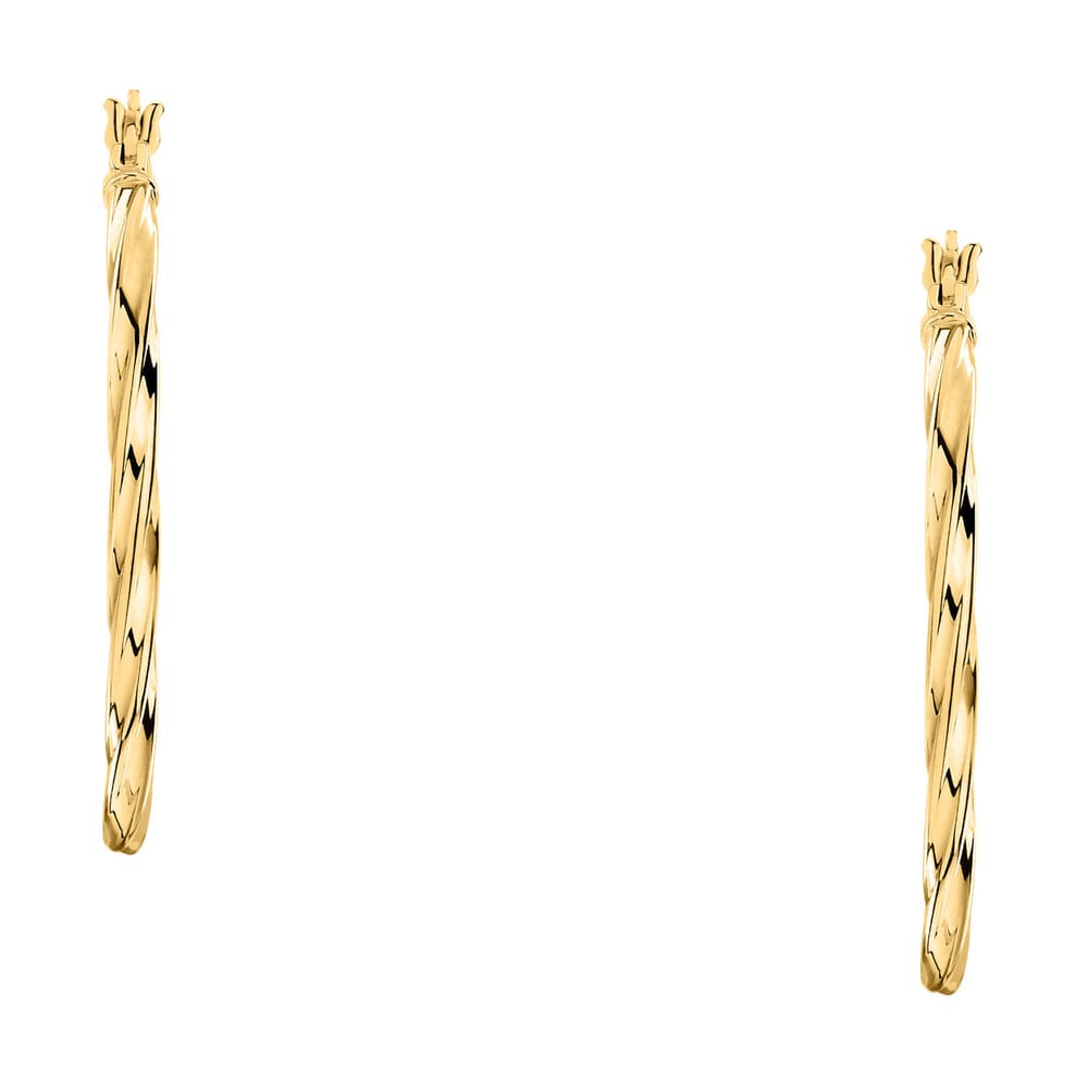 La Petite Story Orecchini a Cerchio - Creole in Oro, ⌀30mm Vendita