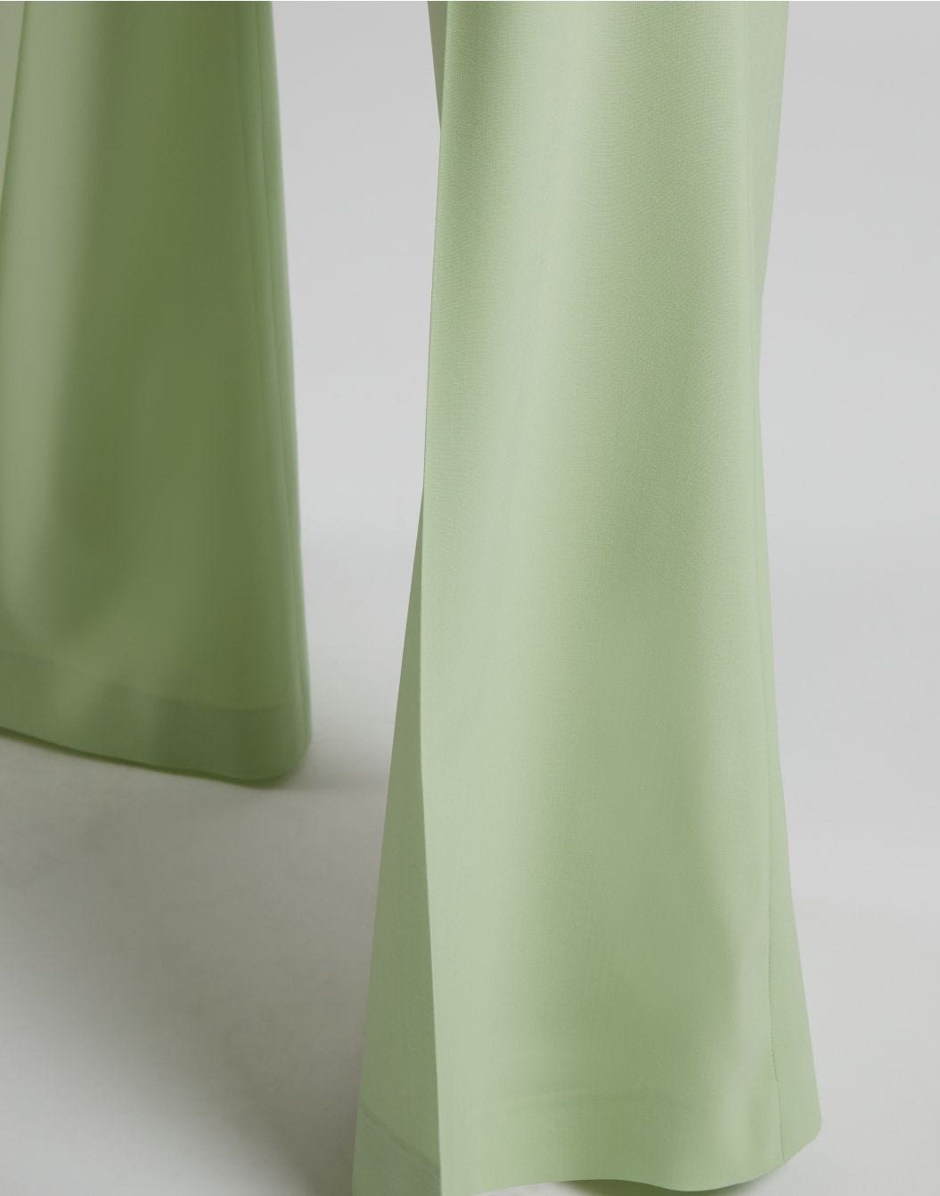 Lardini Pantalone verde a vita alta con fondo a zampa Promozione Limitata