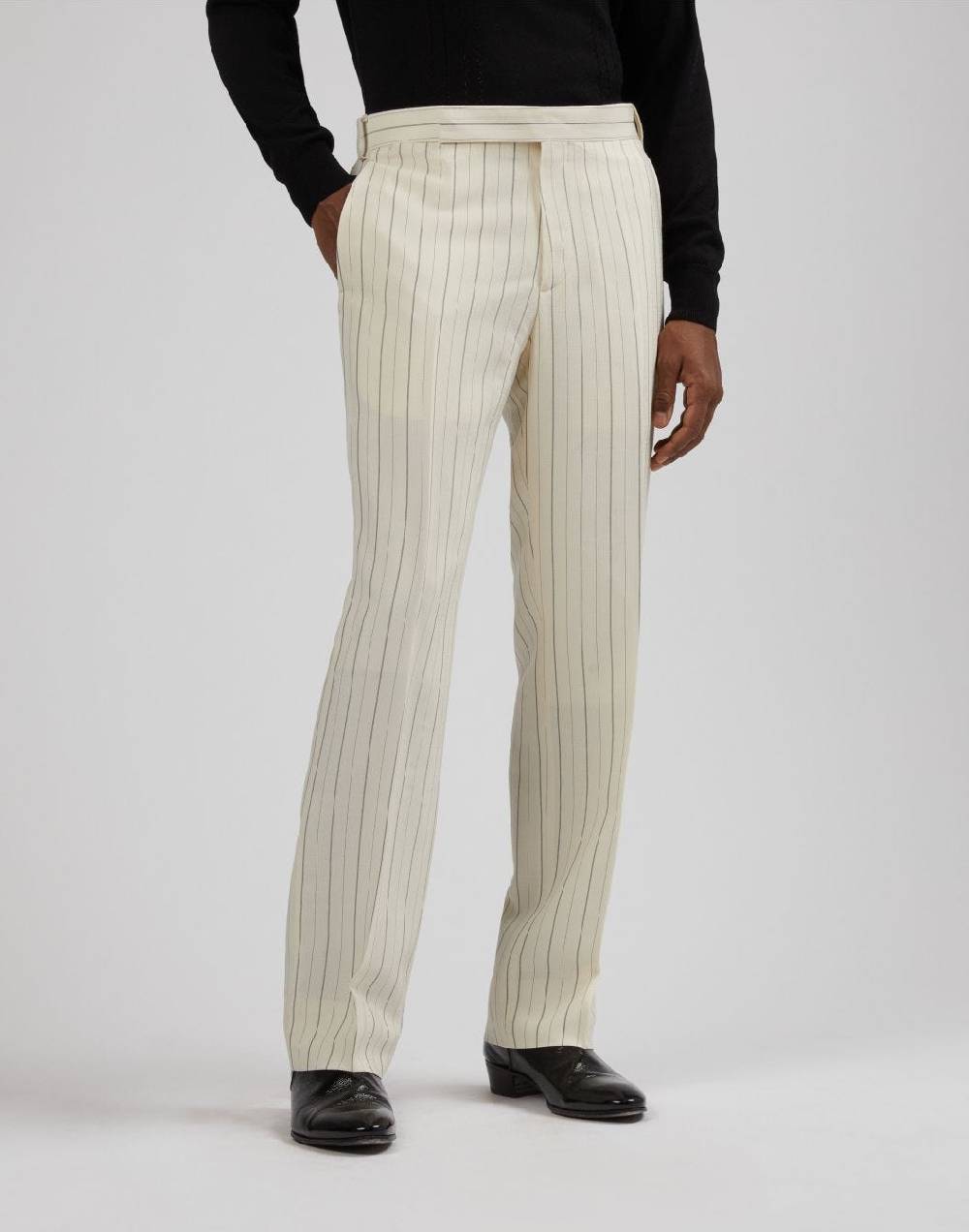 Lardini Pantalone attitude gessato mosso in viscosa Italia