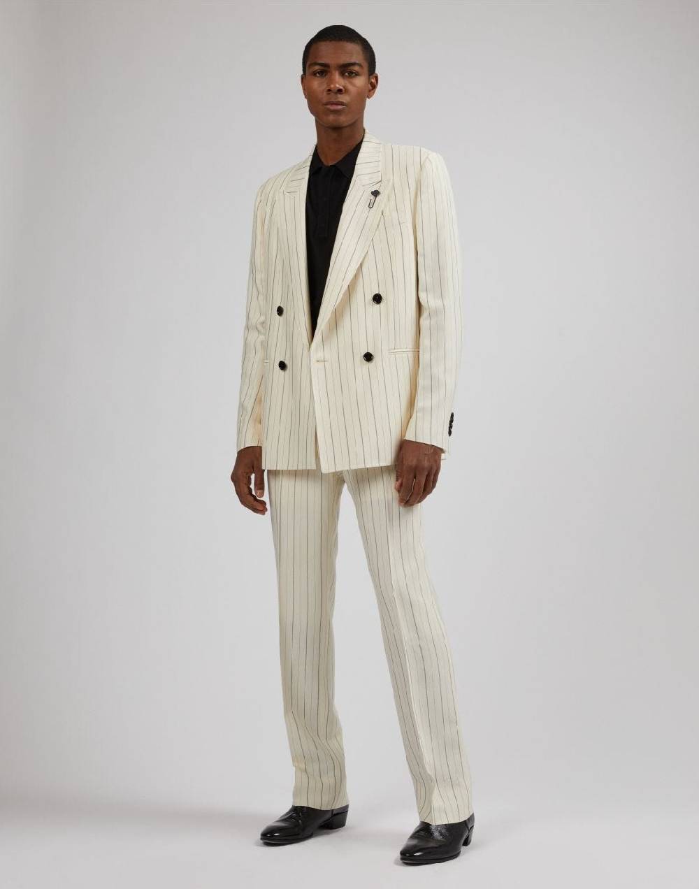 Lardini Pantalone attitude gessato mosso in viscosa Italia