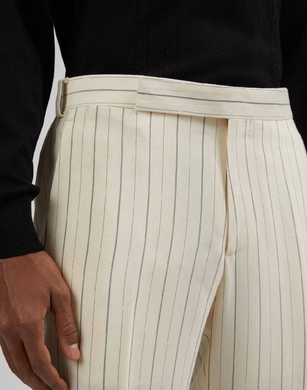 Lardini Pantalone attitude gessato mosso in viscosa Italia
