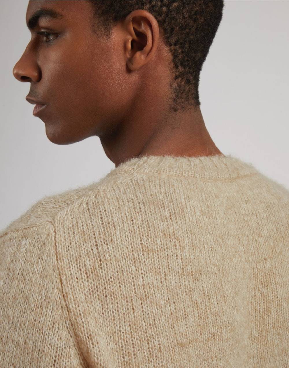 Lardini Maglia girocollo beige a manica lunga Promozione