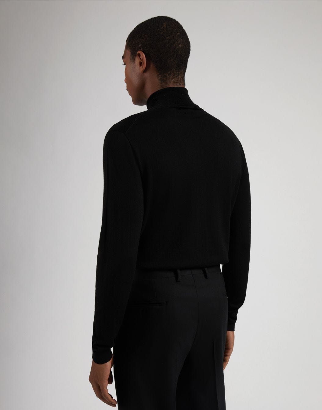 Lardini Dolcevita nero in lana merino, seta e cashmere Soddisfazione Garantita