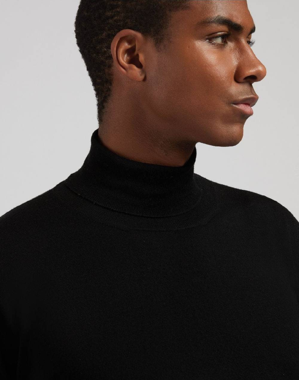 Lardini Dolcevita nero in lana merino, seta e cashmere Soddisfazione Garantita