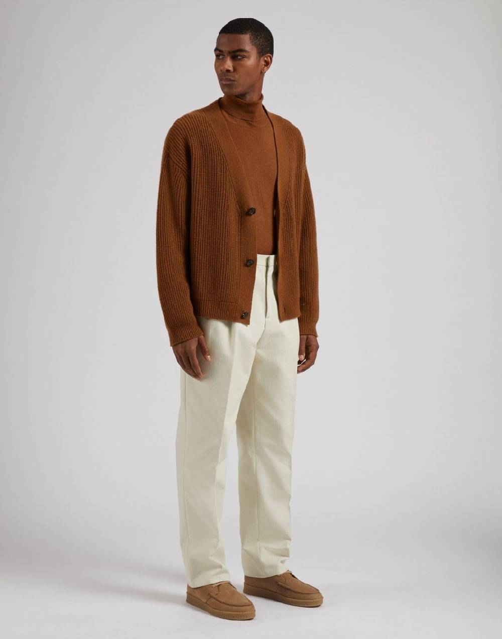 Lardini Dolcevita nocciola in lana merino, seta e cashmere Qualità Garantita