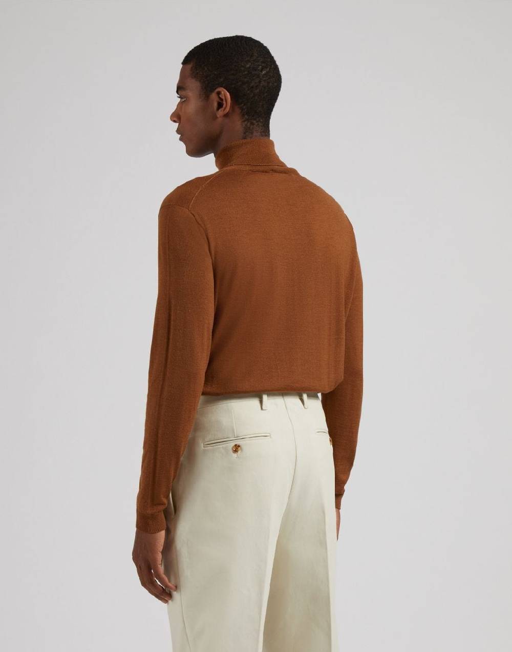 Lardini Dolcevita nocciola in lana merino, seta e cashmere Qualità Garantita