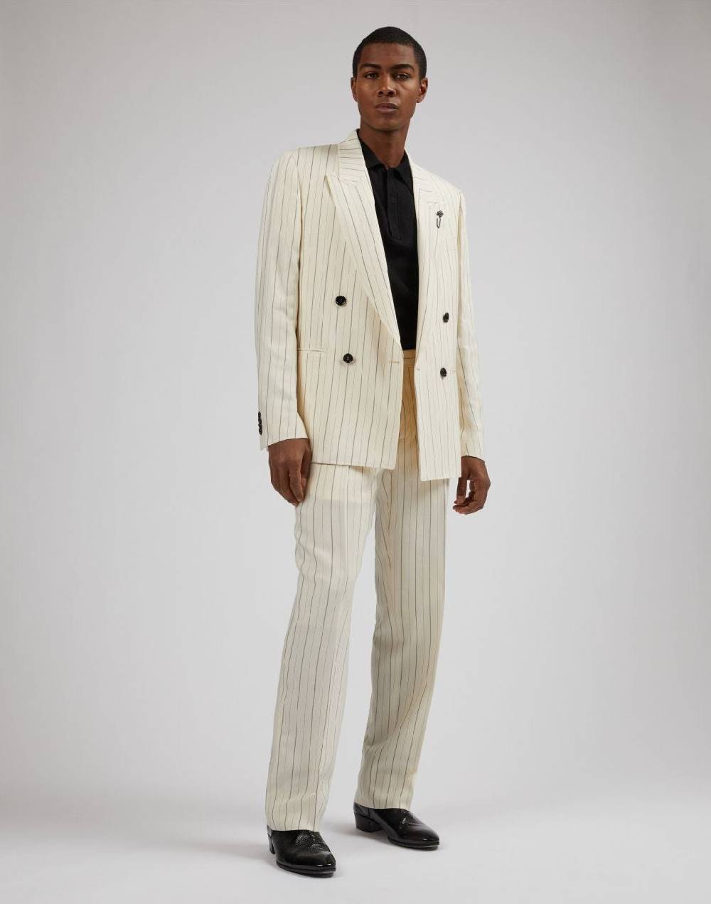Lardini Blazer attitude gessato mosso in viscosa Novità