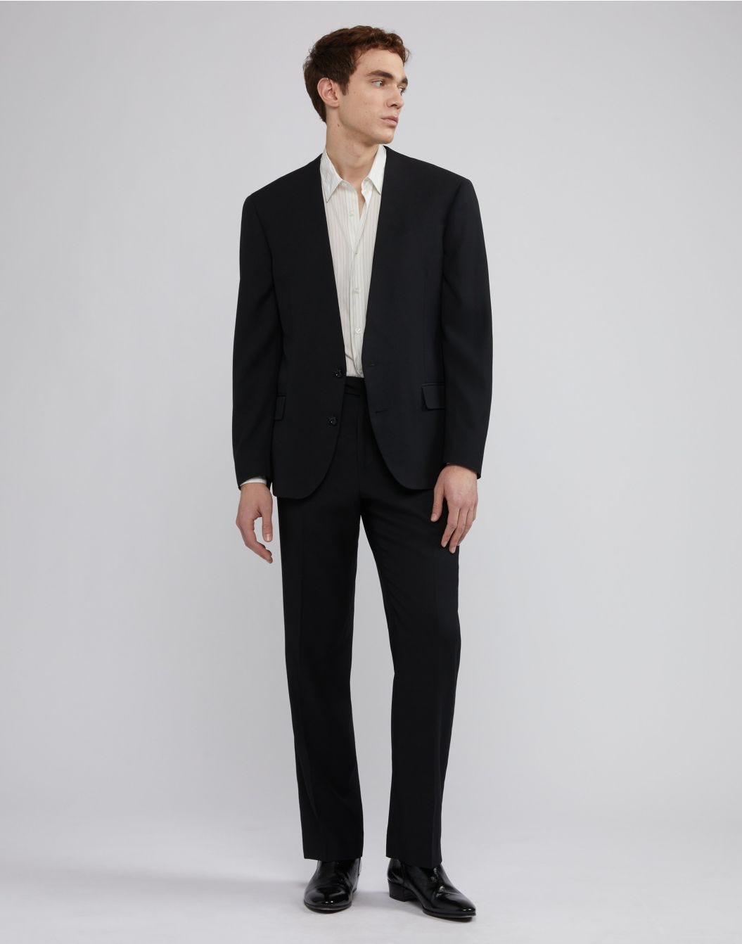 Lardini Camicia con collo italiano in seta habotai In Linea