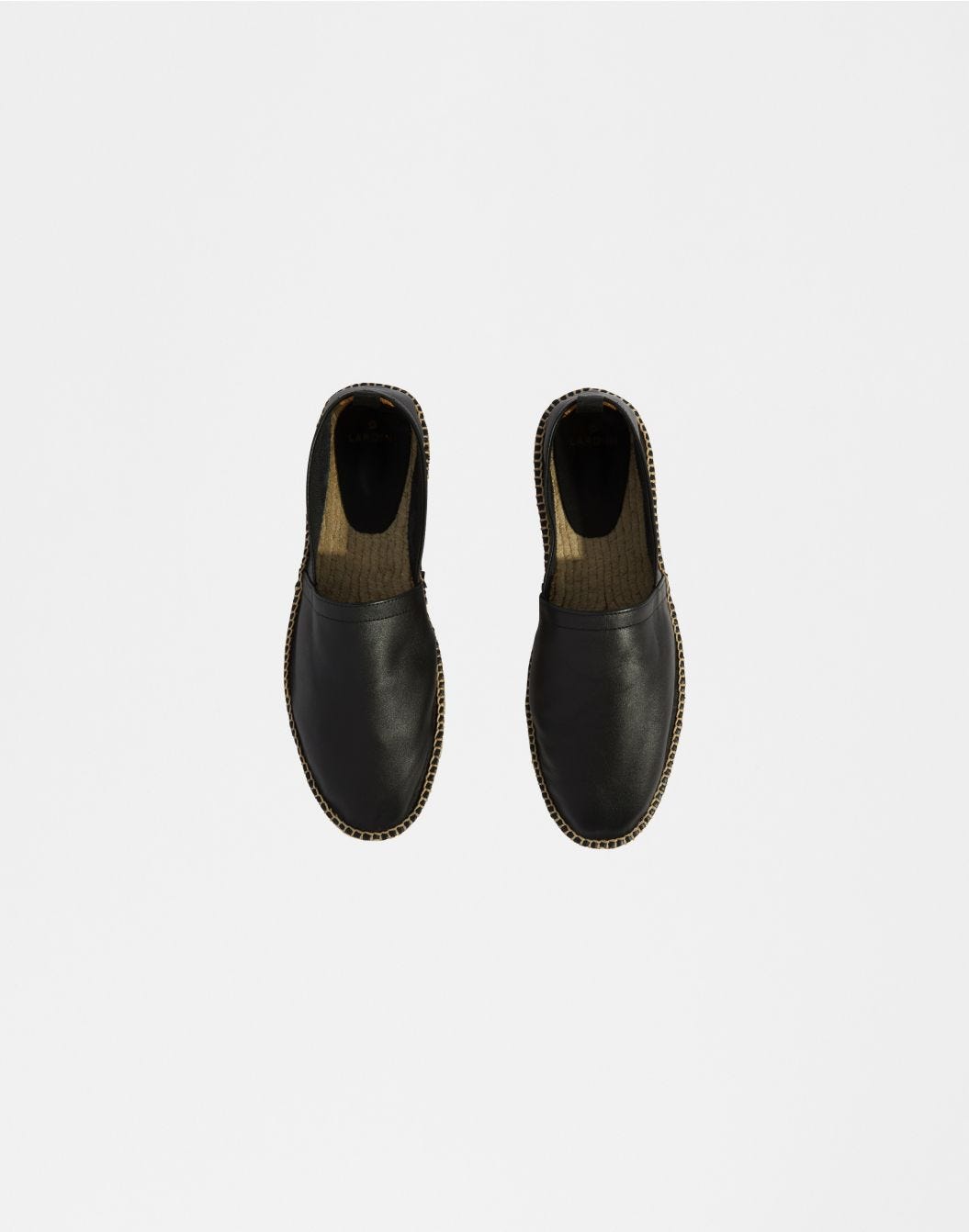 Lardini Espadrillas in vitello scamosciato semilucido nero Pezzi Unici