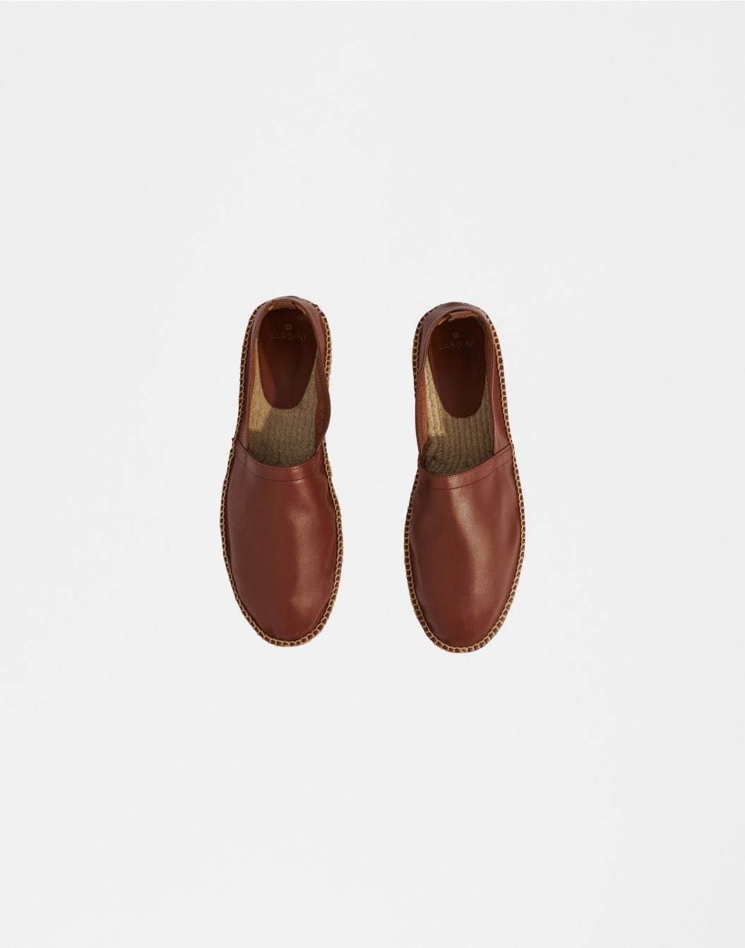 Lardini Espadrillas in vitello scamosciato semilucido marrone Soddisfazione Garantita