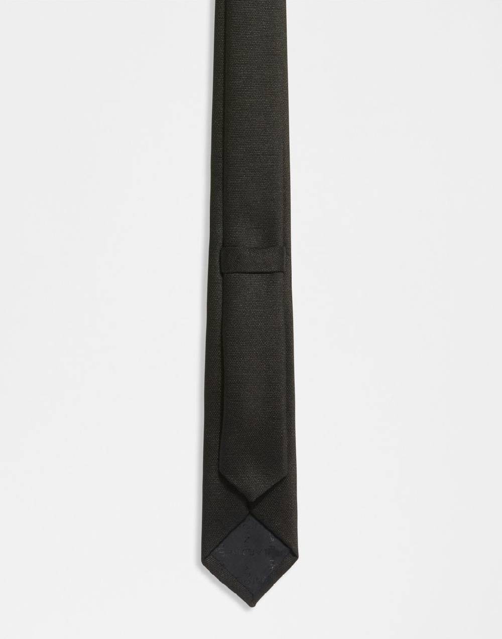 Lardini Cravatta in seta jacquard nera Qualità Garantita
