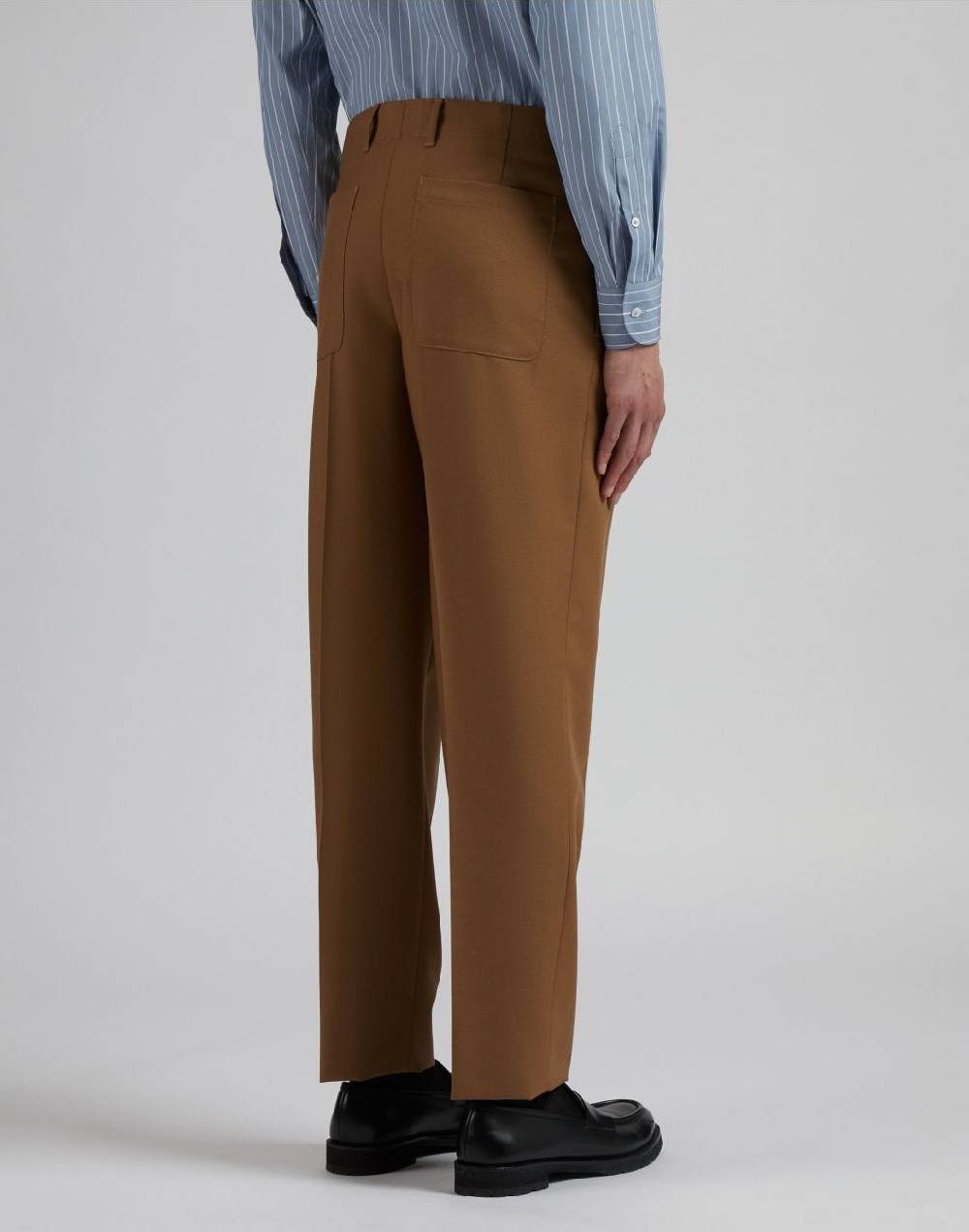 Lardini Pantalone nocciola in lana mohair Shopping Online