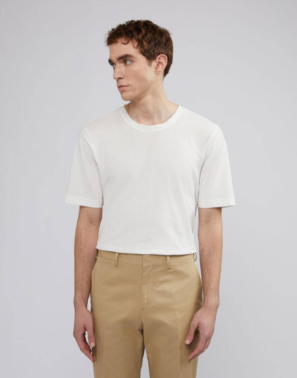 Lardini T-shirt a manica corta in filato di cotone Offerta