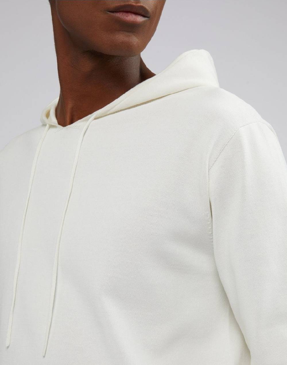 Lardini Felpa con cappuccio in cotone crêpe Outlet