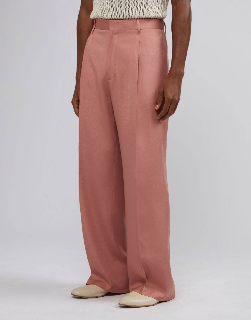 Lardini Pantalone comfort rosa in viscosa Offerte