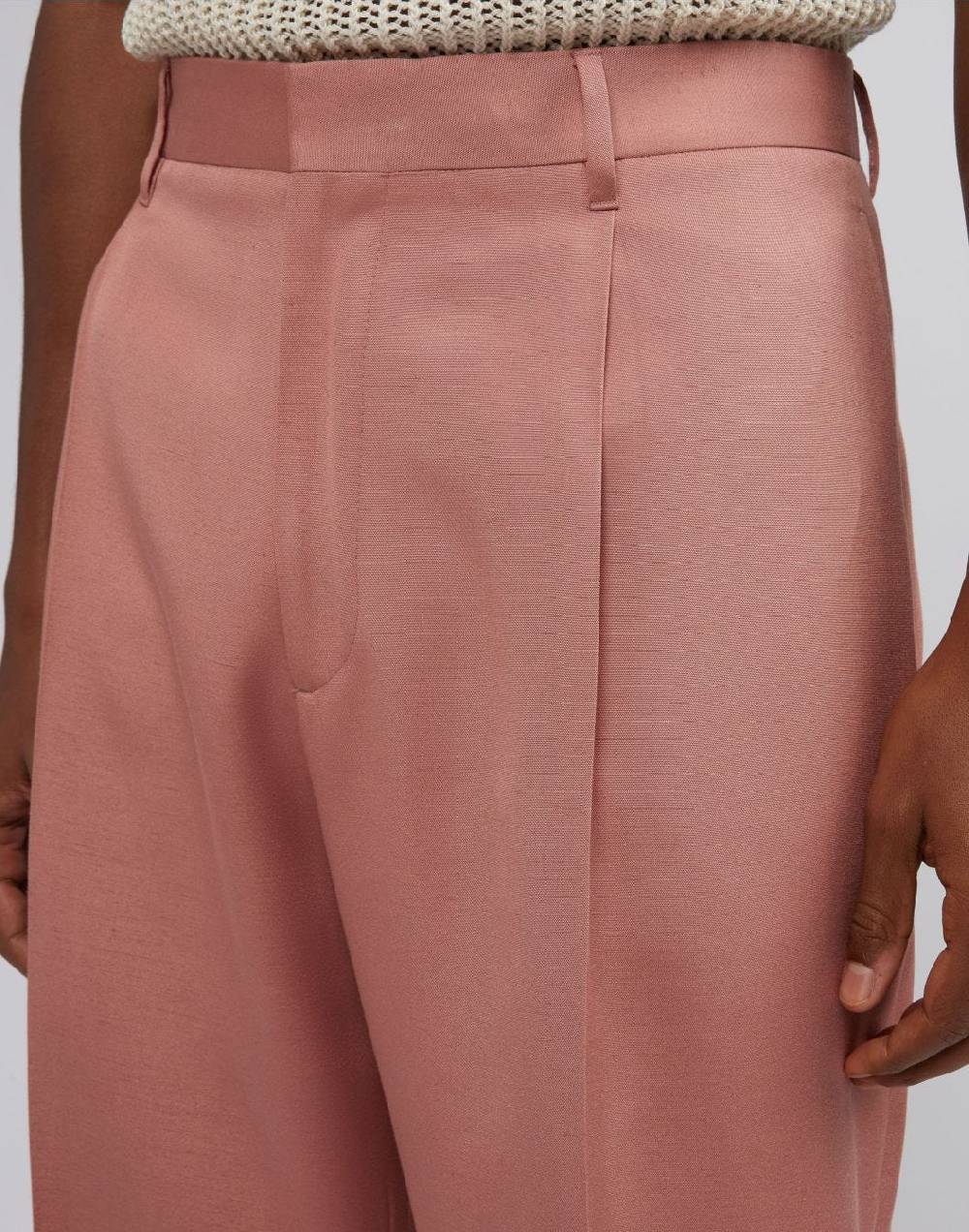 Lardini Pantalone comfort rosa in viscosa Offerte
