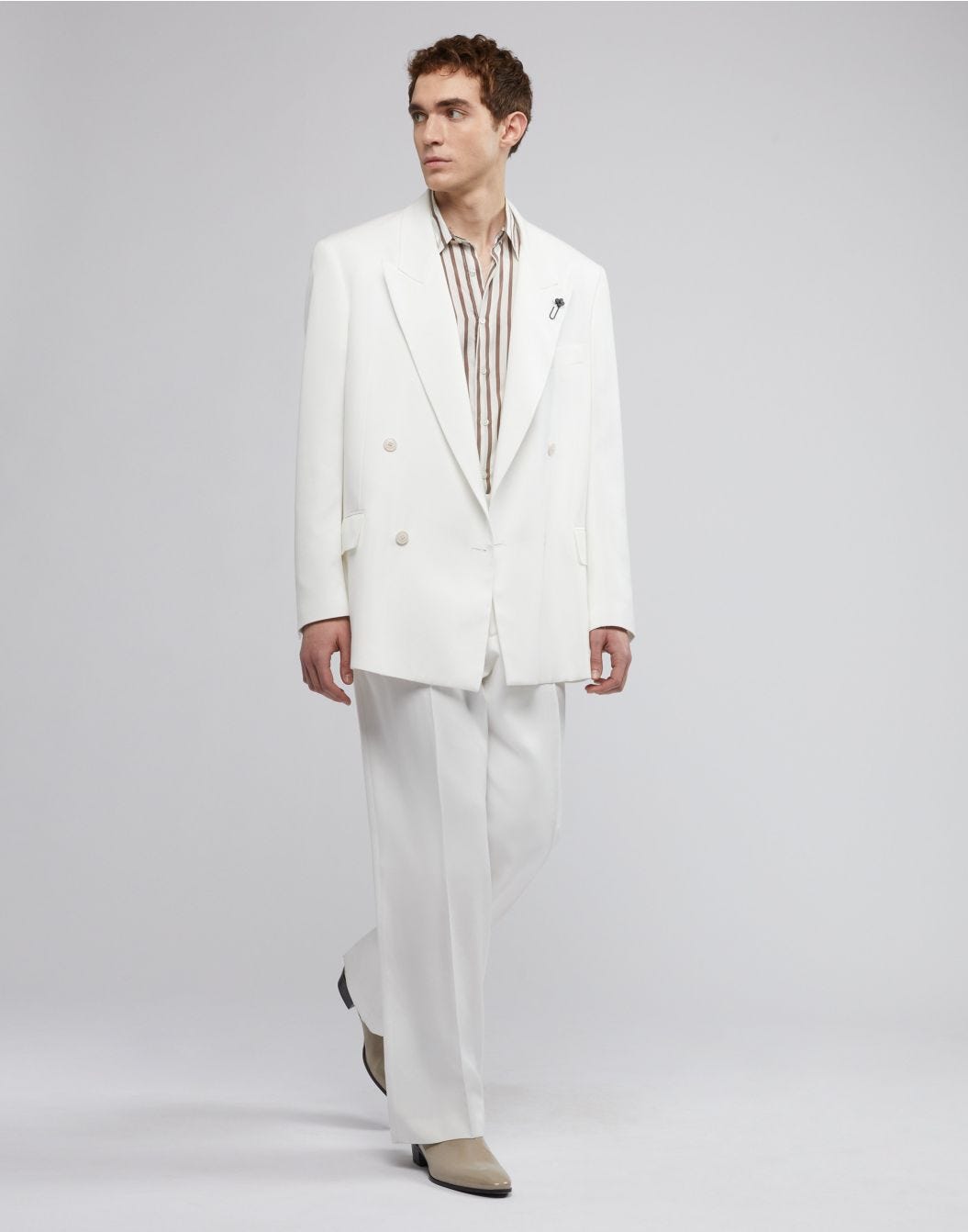 Lardini Pantalone comfort bianco in viscosa Hotsell