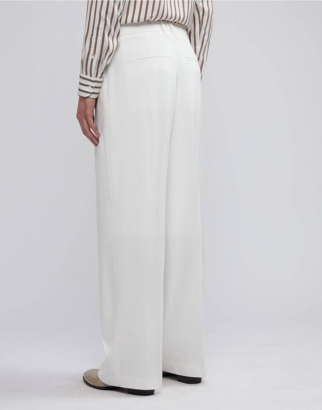 Lardini Pantalone comfort bianco in viscosa Hotsell