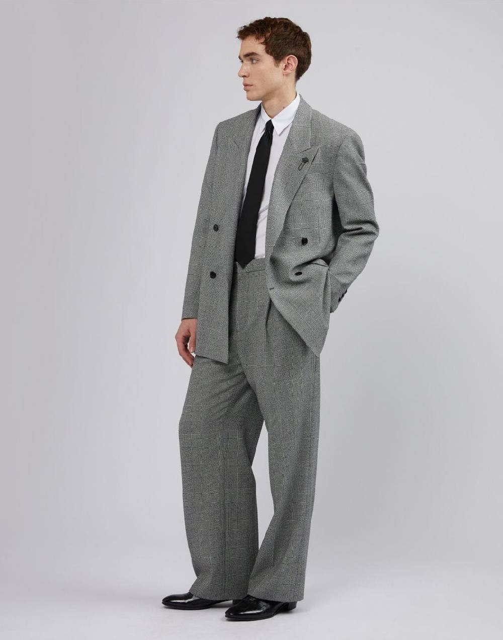 Lardini Pantalone comfort in principe di galles Vendita Economica