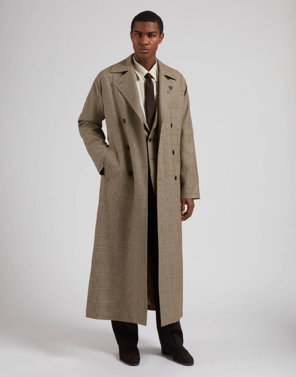 Lardini Giacca monopetto attitude in lana con disegno galles Negozio