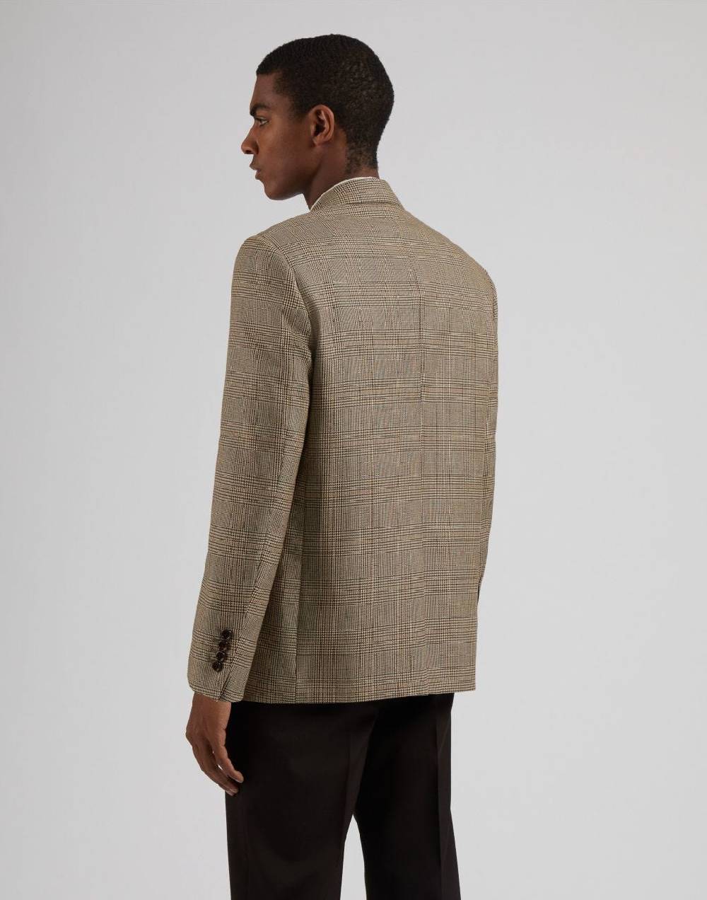 Lardini Giacca monopetto attitude in lana con disegno galles Negozio