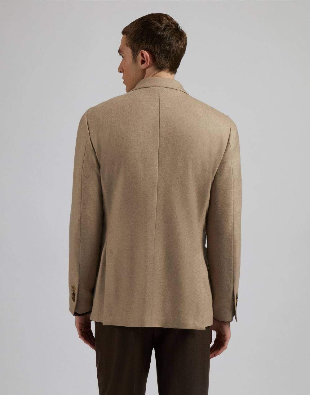 Lardini Giacca special line beige doppiopetto in cashmere natural stretch Offerta Anniversario