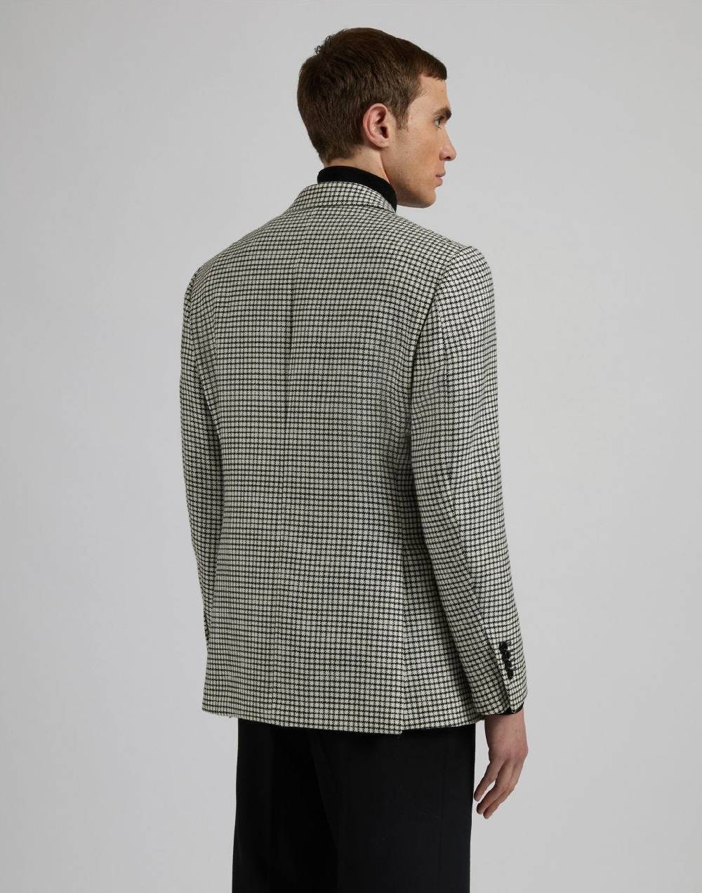Lardini Giacca monopetto linea feeling in tessuto lambswool fantasia 2025