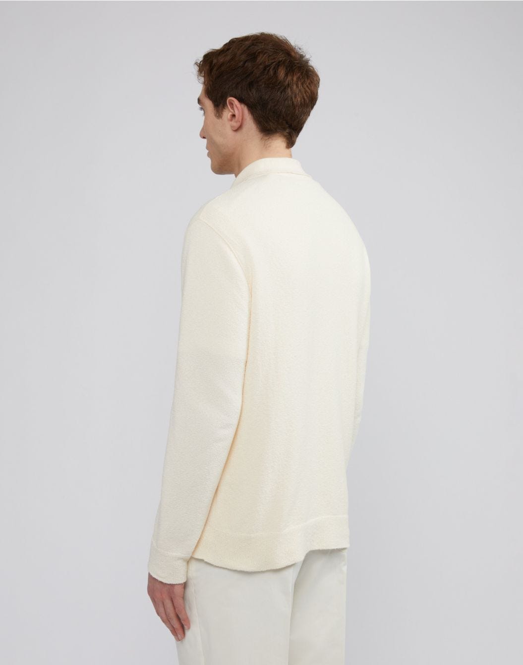 Lardini Cardigan panna in cotone e poliamide con bottoni Qualità