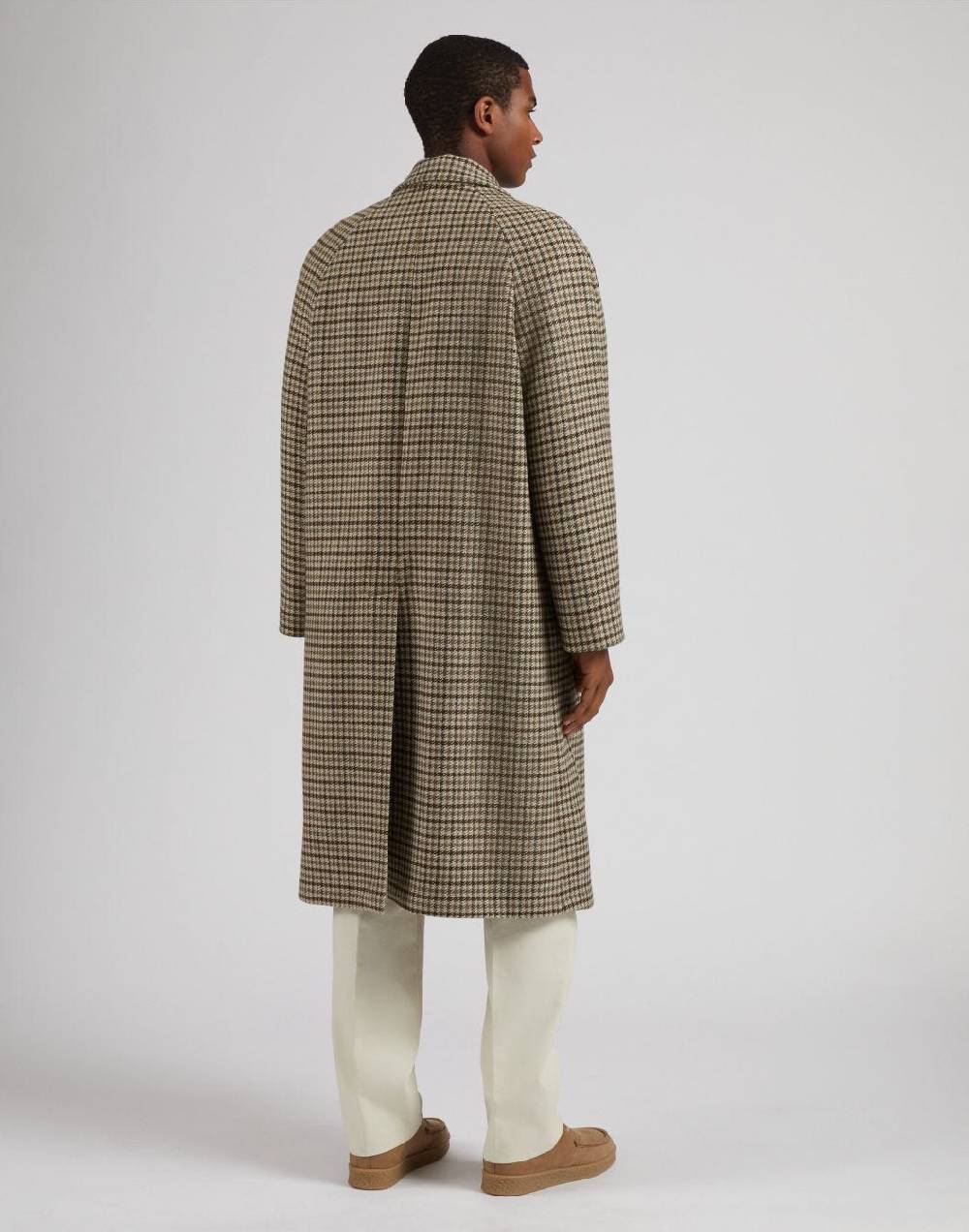 Lardini Cappotto doppiopetto fantasia in lana cashmere Acquista Ora