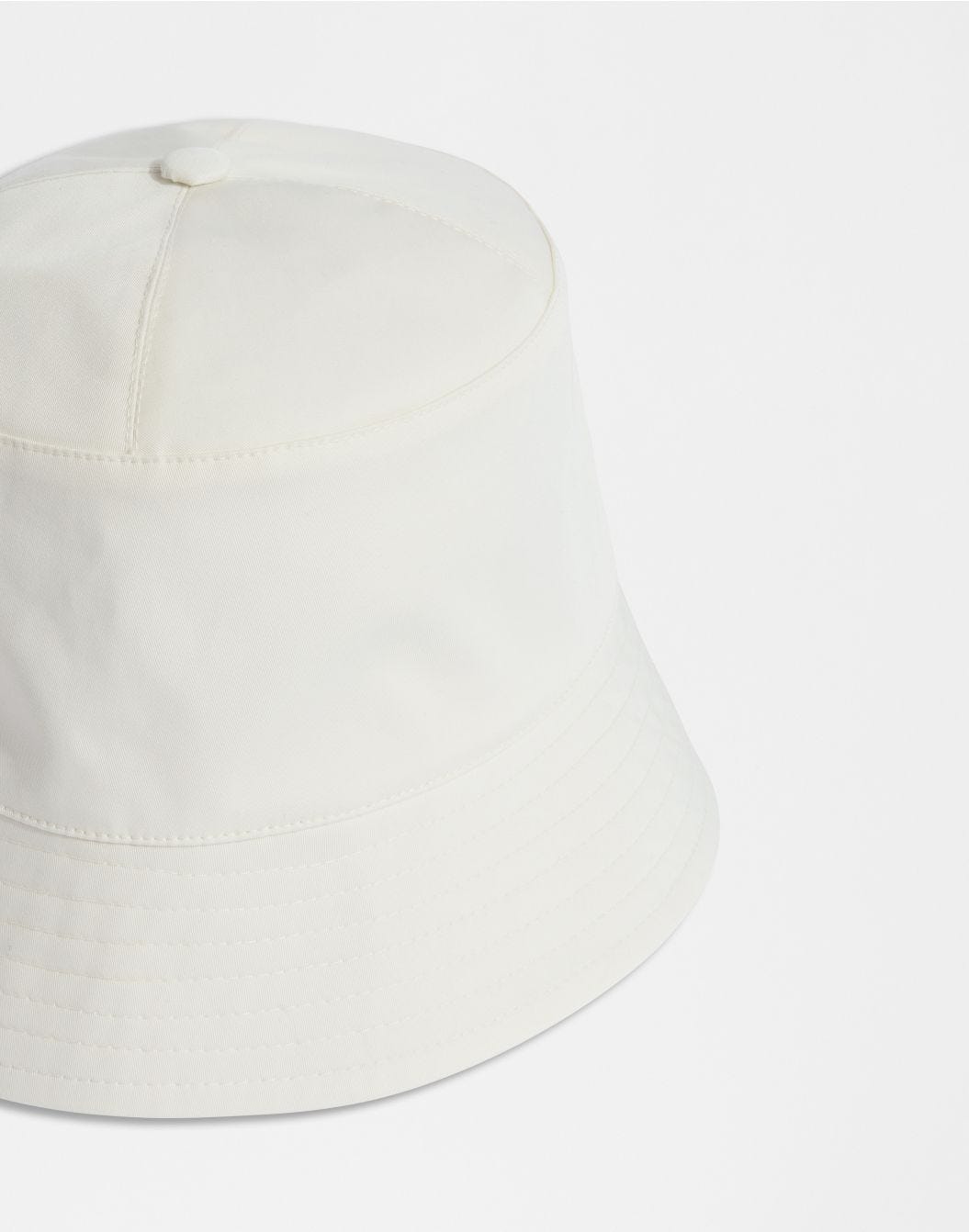 Lardini Cappello da pescatore in drill di cotone stretch bianco Prezzo Ridotto