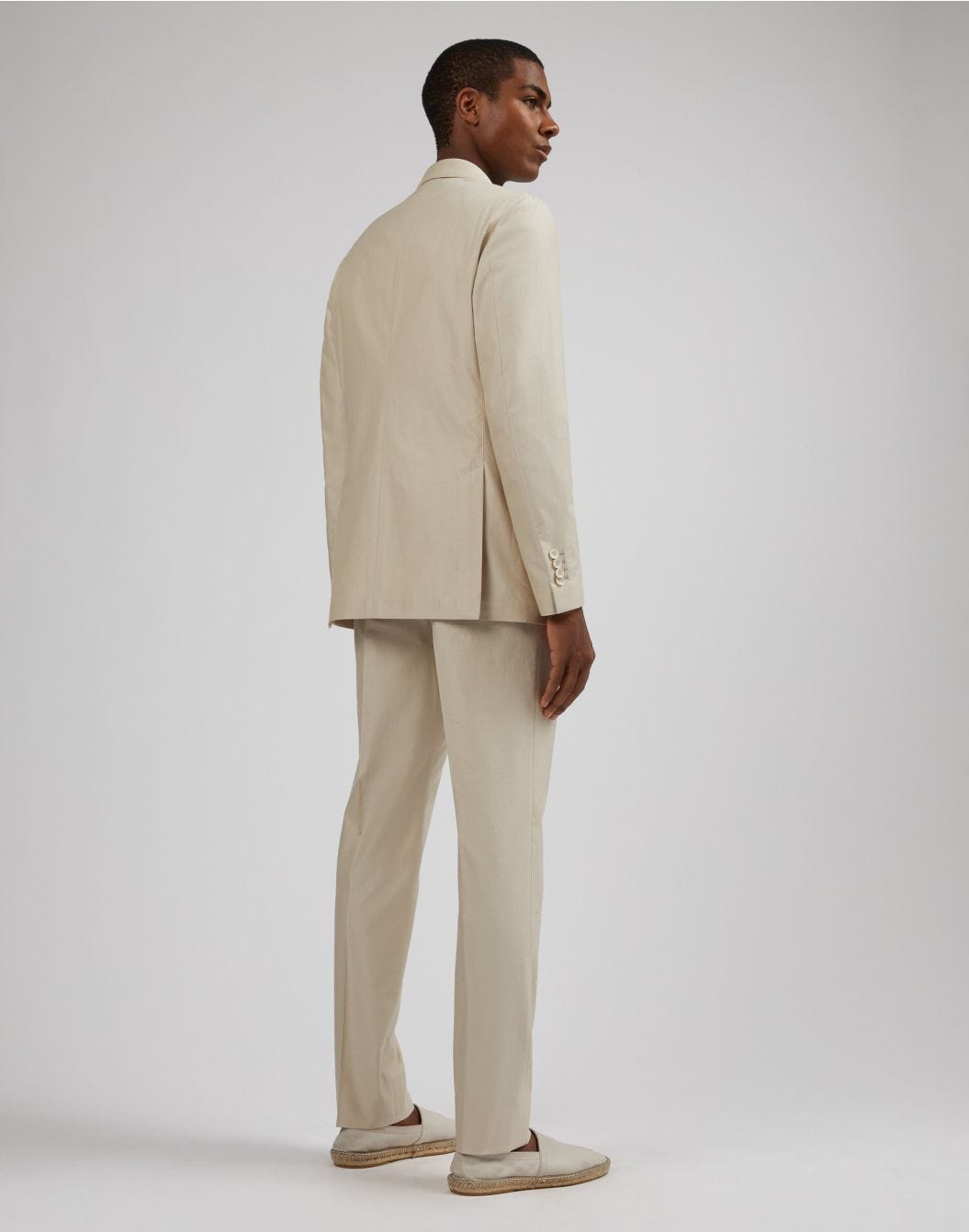 Lardini Abito special line in twill di cotone beige Presa
