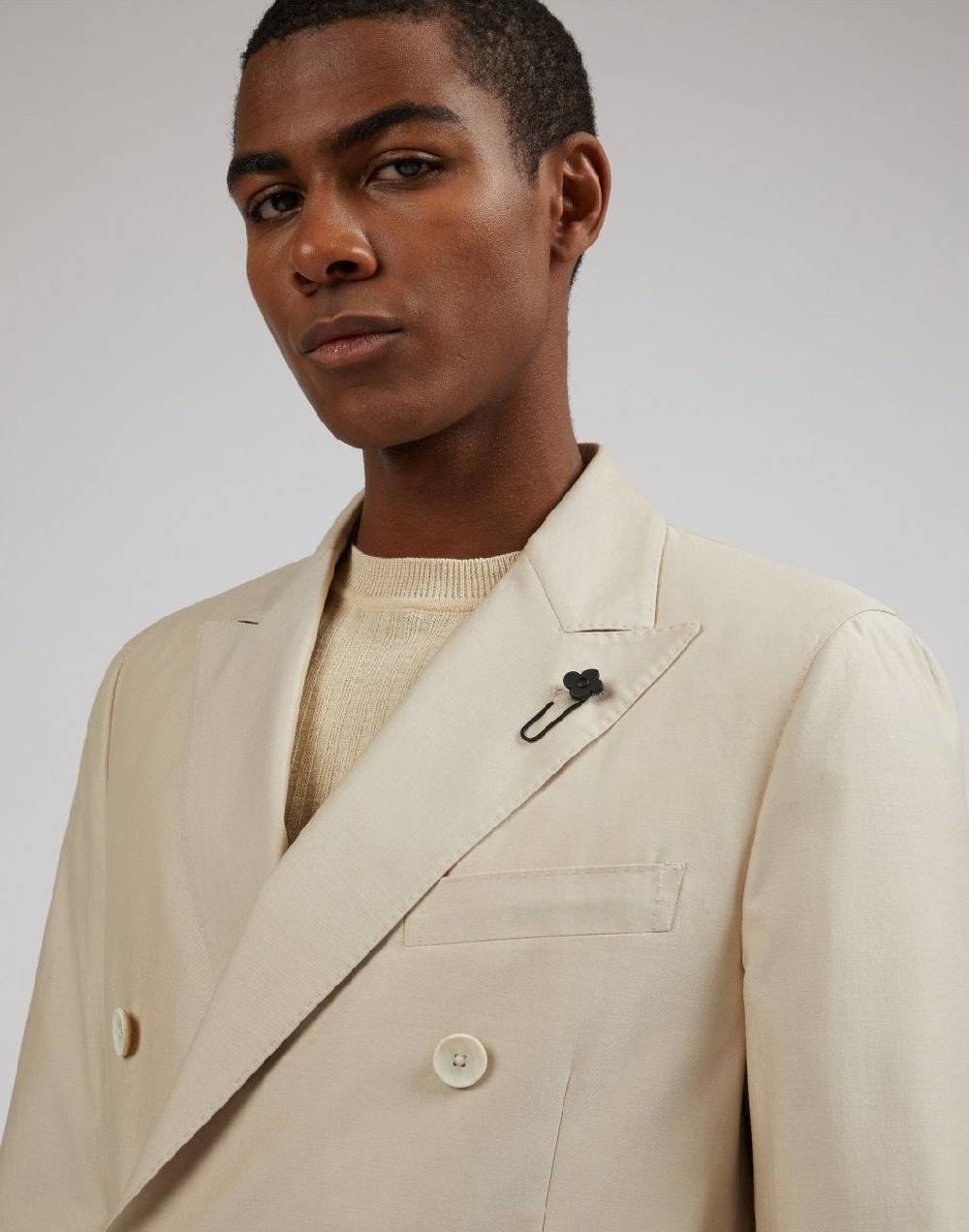 Lardini Abito special line in twill di cotone beige Presa