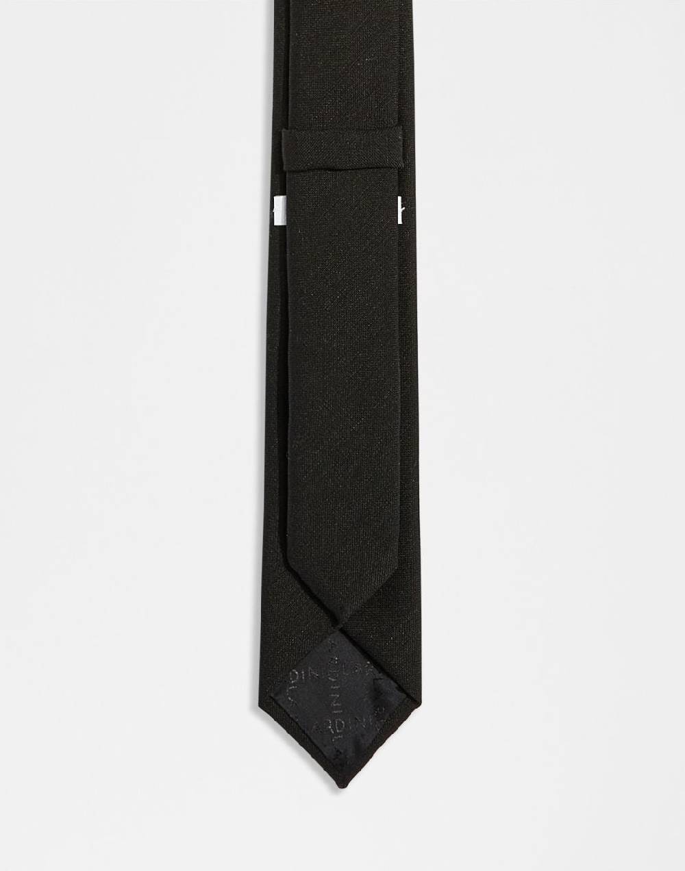 Lardini Cravatta in lana mohair nera Italy