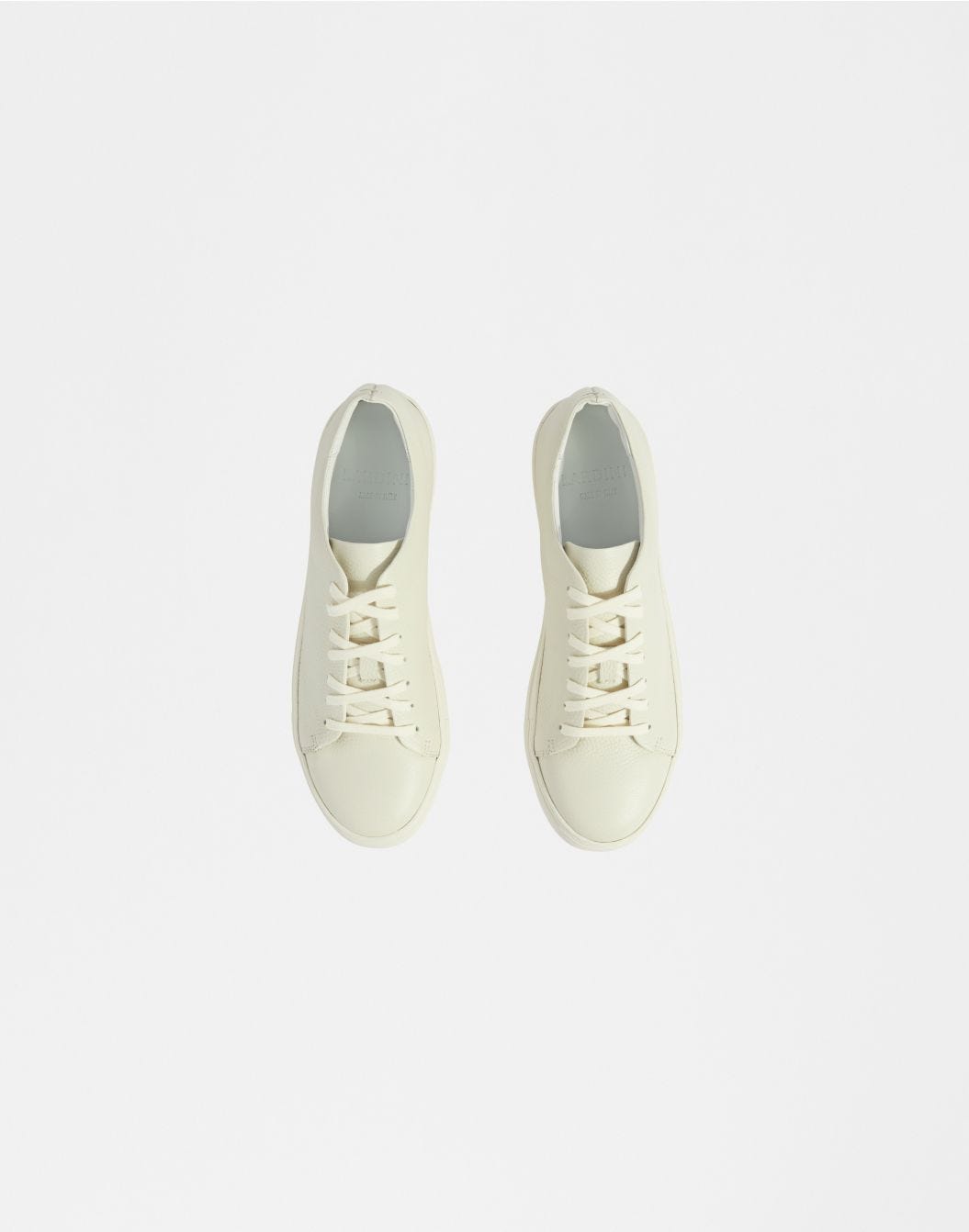 Lardini Sneaker bassa in pelle di vitello panna Soddisfazione Garantita