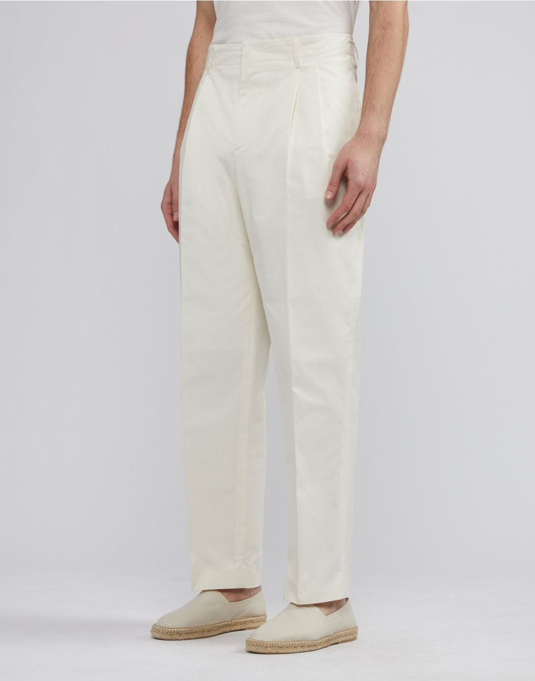 Lardini Pantalone beige in drill di cotone stretch Promozione Limitata