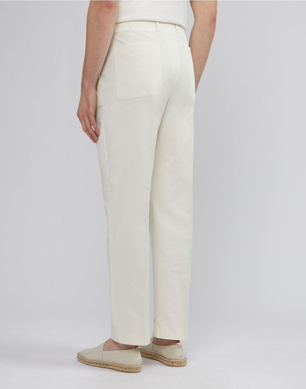 Lardini Pantalone beige in drill di cotone stretch Promozione Limitata