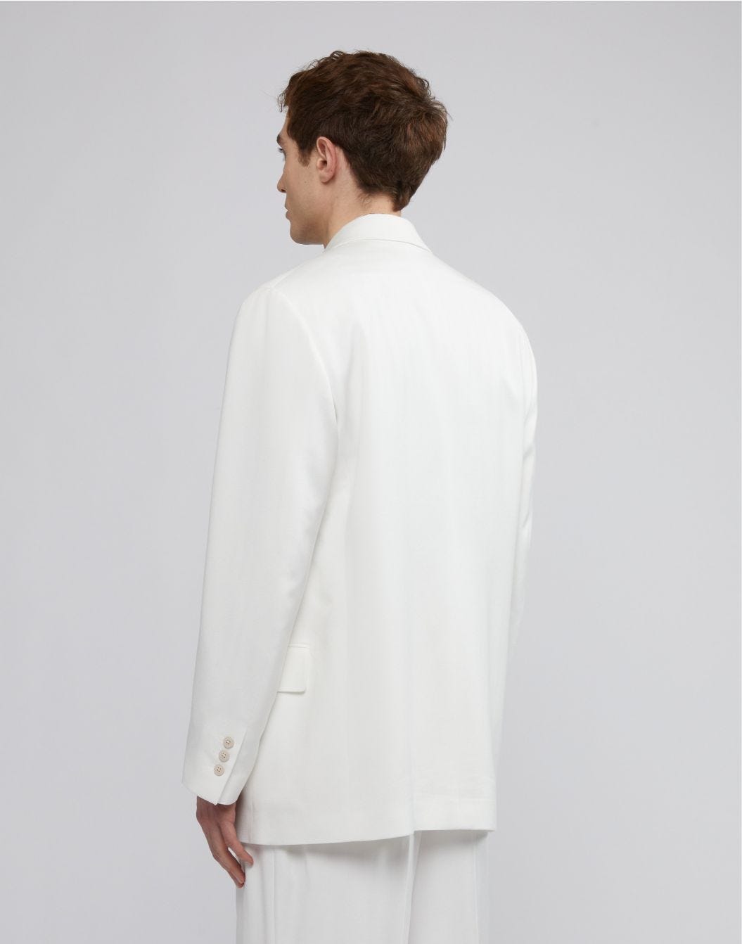 Lardini Blazer doppiopetto bianco fit boxy Sconto