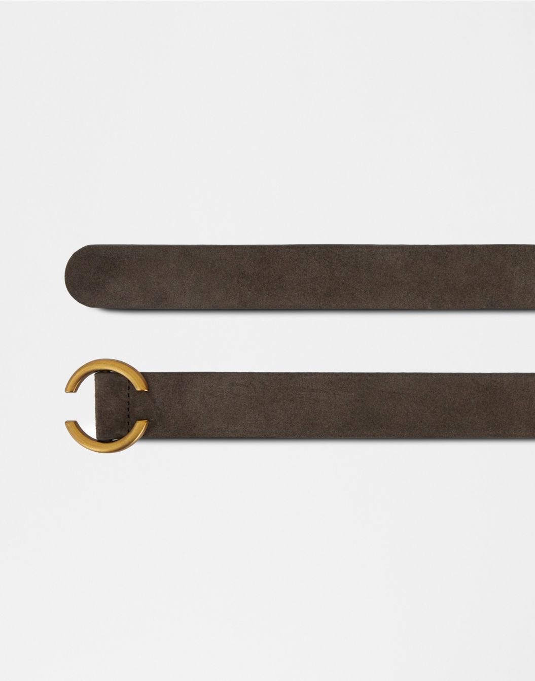Lardini Cintura in pelle crosta di vitello marrone Vendita Calda