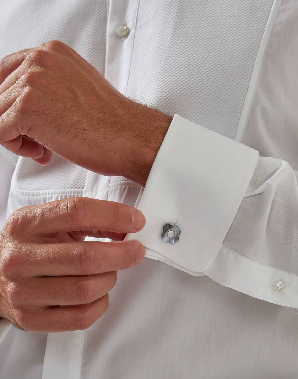 Lardini Gemelli in madreperla grigio e bianco Vendita Economica