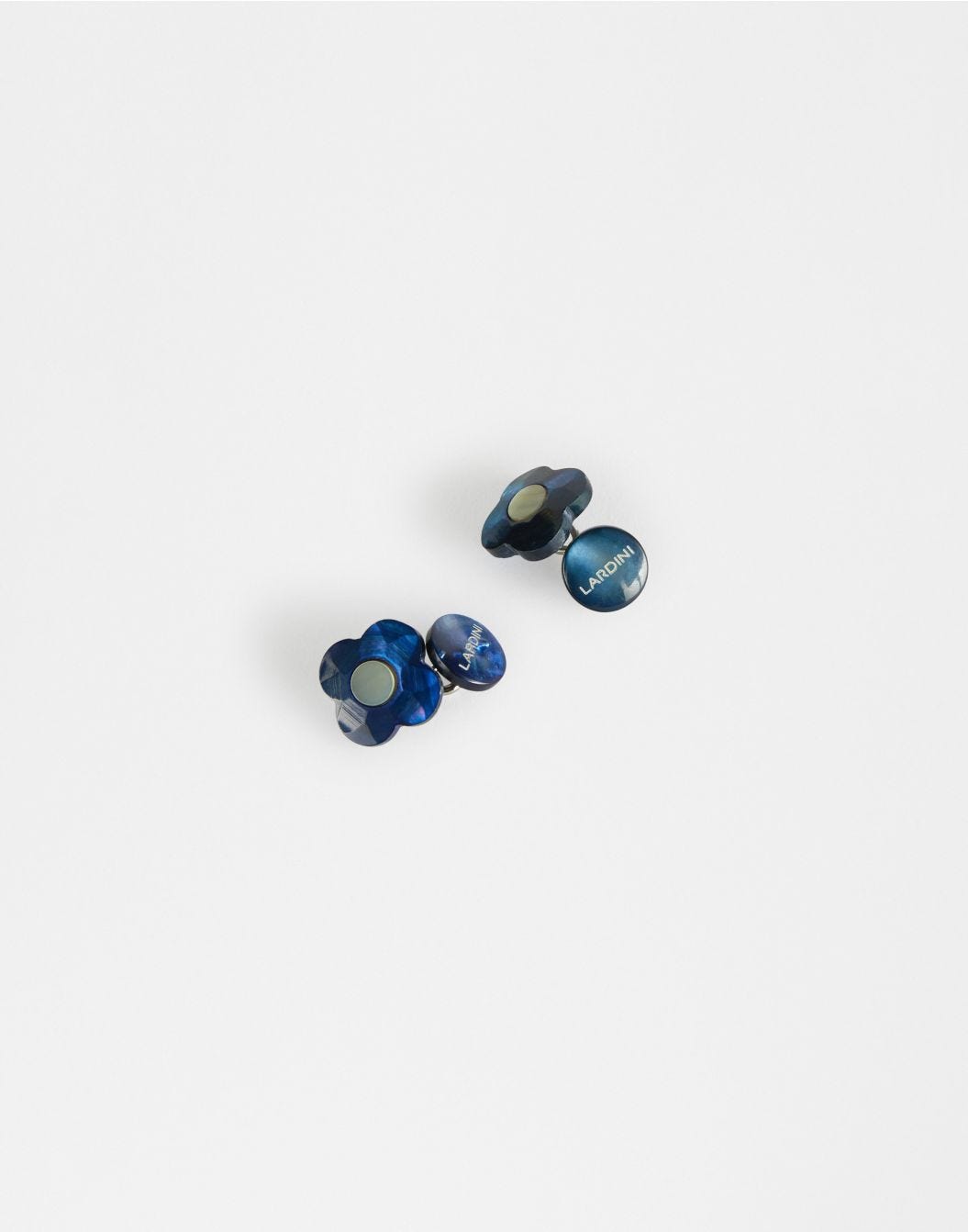 Lardini Gemelli in madreperla blu e bianchi Saldi Di Fabbrica
