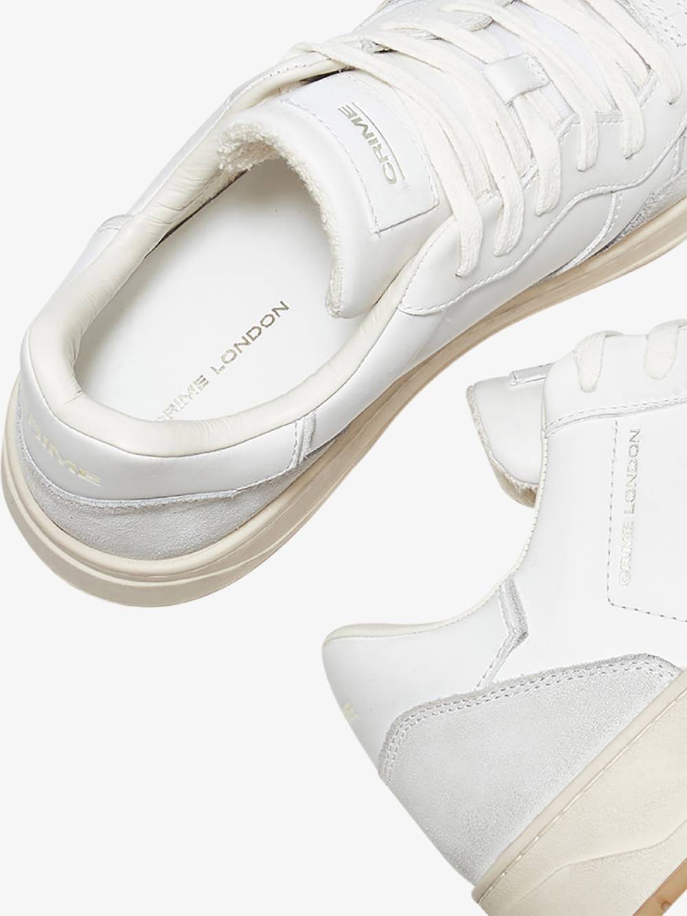 CRIME LONDON Sneakers Timeless 16206PP5 uomo pelle bianco Fino Al -60%