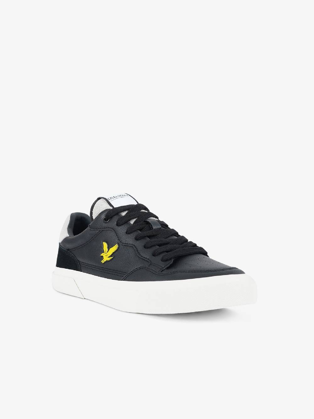LYLE & SCOTT Sneakers Bora uomo pelle nero Outlet