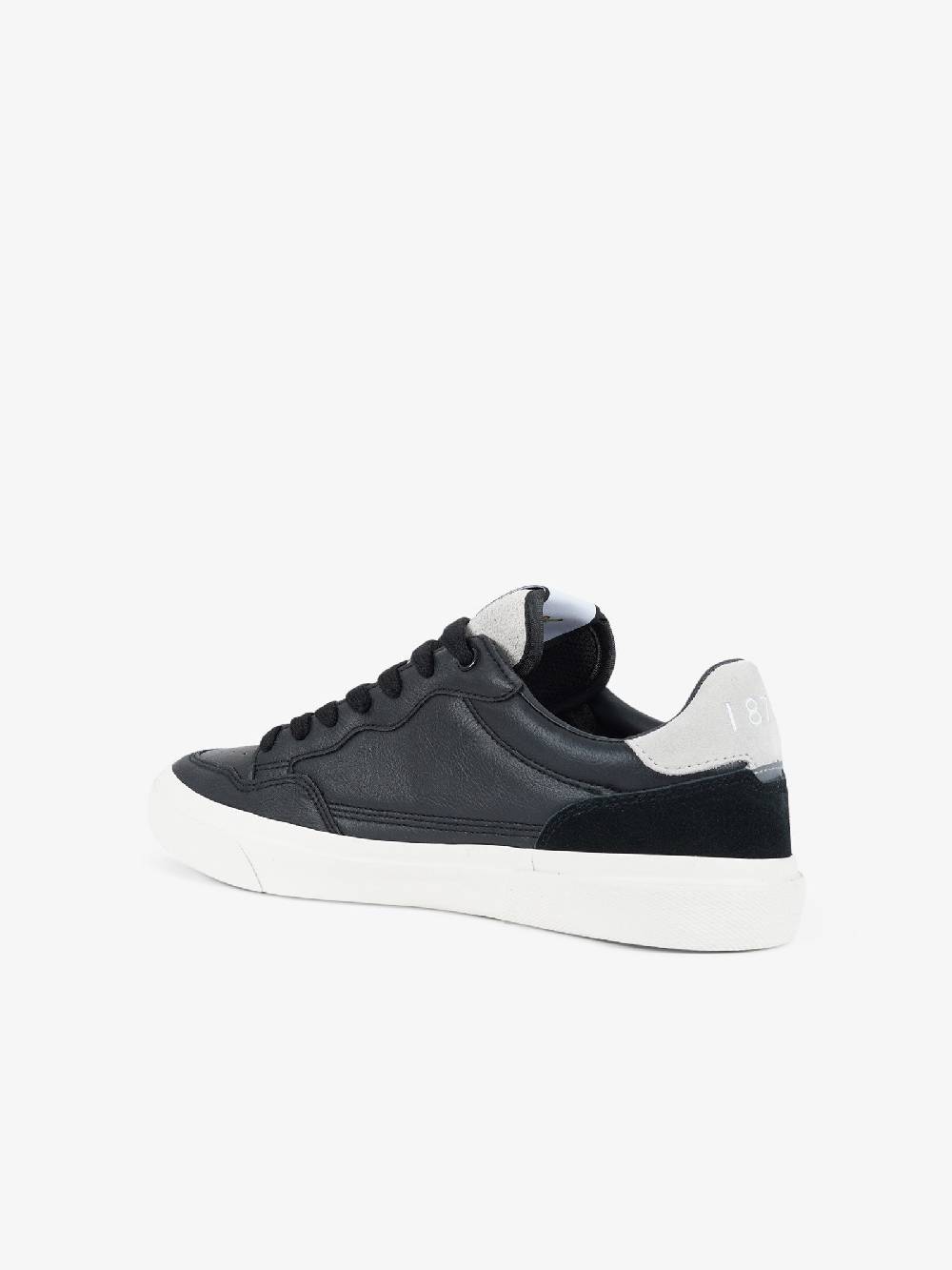 LYLE & SCOTT Sneakers Bora uomo pelle nero Outlet